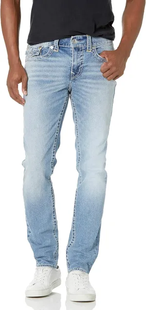 True Religion Men's Rocco Big T Skinny Fit Jean with Back Flap Pockets