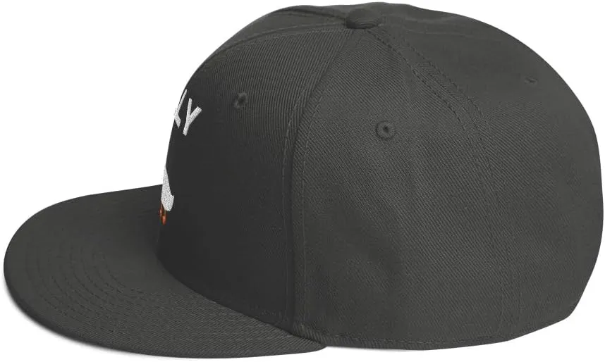 tSilly Goose Hat (Embroidered Wool Blend Snapback Cap) Funny Cartoon Goose Hats