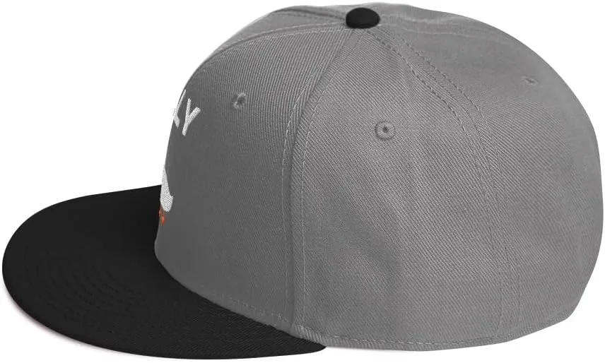 tSilly Goose Hat (Embroidered Wool Blend Snapback Cap) Funny Cartoon Goose Hats