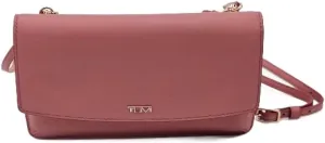TUMI 146559 Beldon Salmon Pink With Rose Gold Hardware Women's Crossbody Wallet