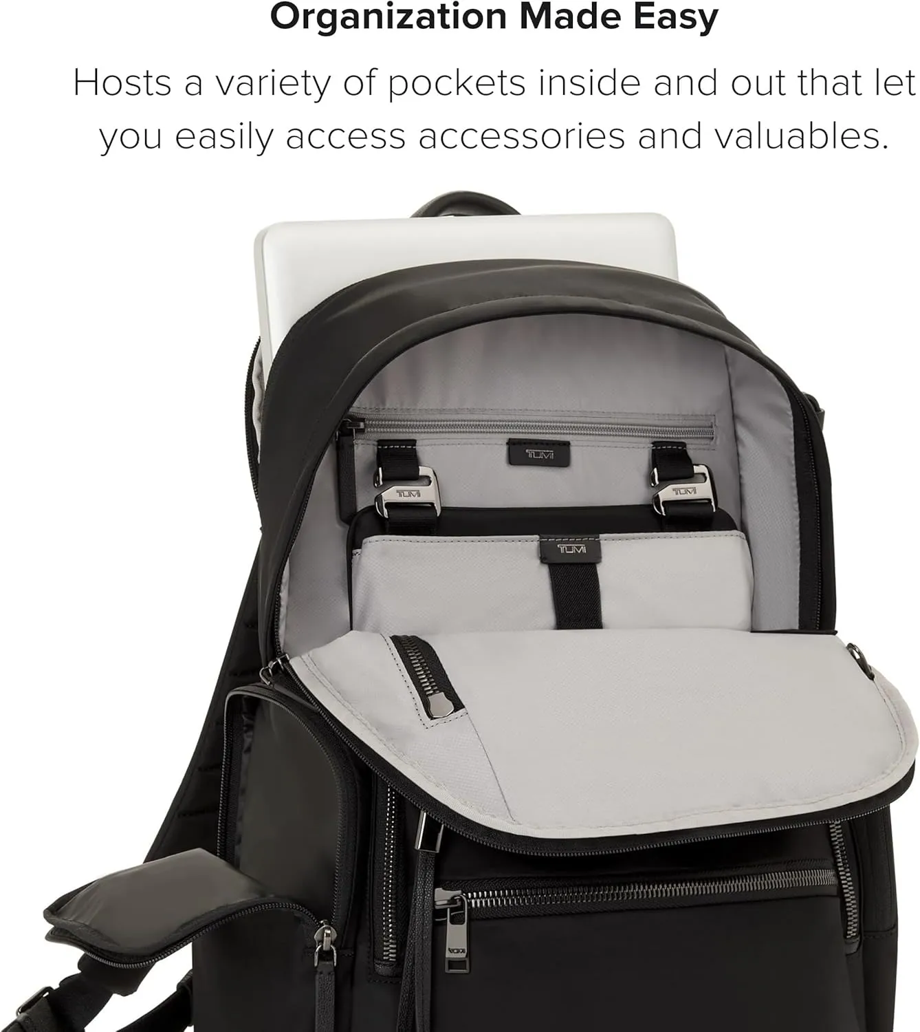 TUMI - Voyageur Celina Backpack - Travel Backpack for Women - For Business, Commute - Holds Up to 16" Laptop - Black & Gunmetal Hardware