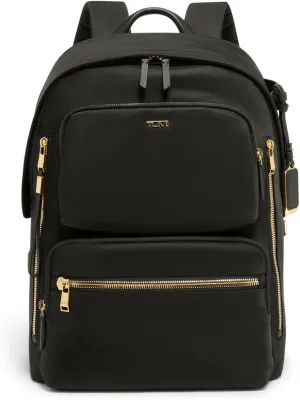 TUMI - Voyageur Montana Backpack - Stylish Travel Backpack for Women - For Business, Work - Fits up to 16" Laptops - Black/Gold
