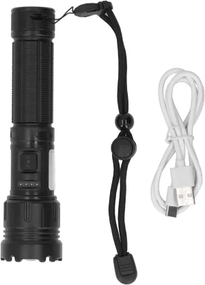 Ultra - Bright LED Flashlight - 8000LM Dual - Light Long - Range Zoomable Light for Outdoor Activities