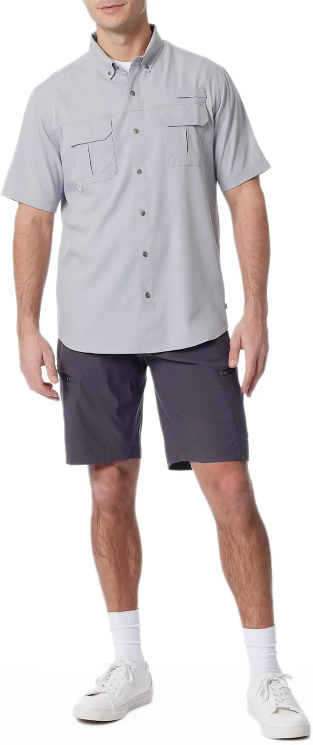 UNIONBAY Men's Ub Tech Short Sleeve Button Up Fishing Shirt