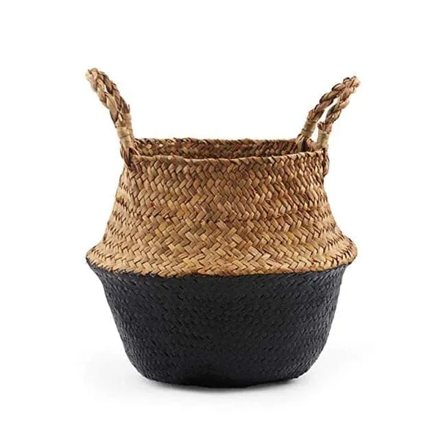 Unique wicker storage basket