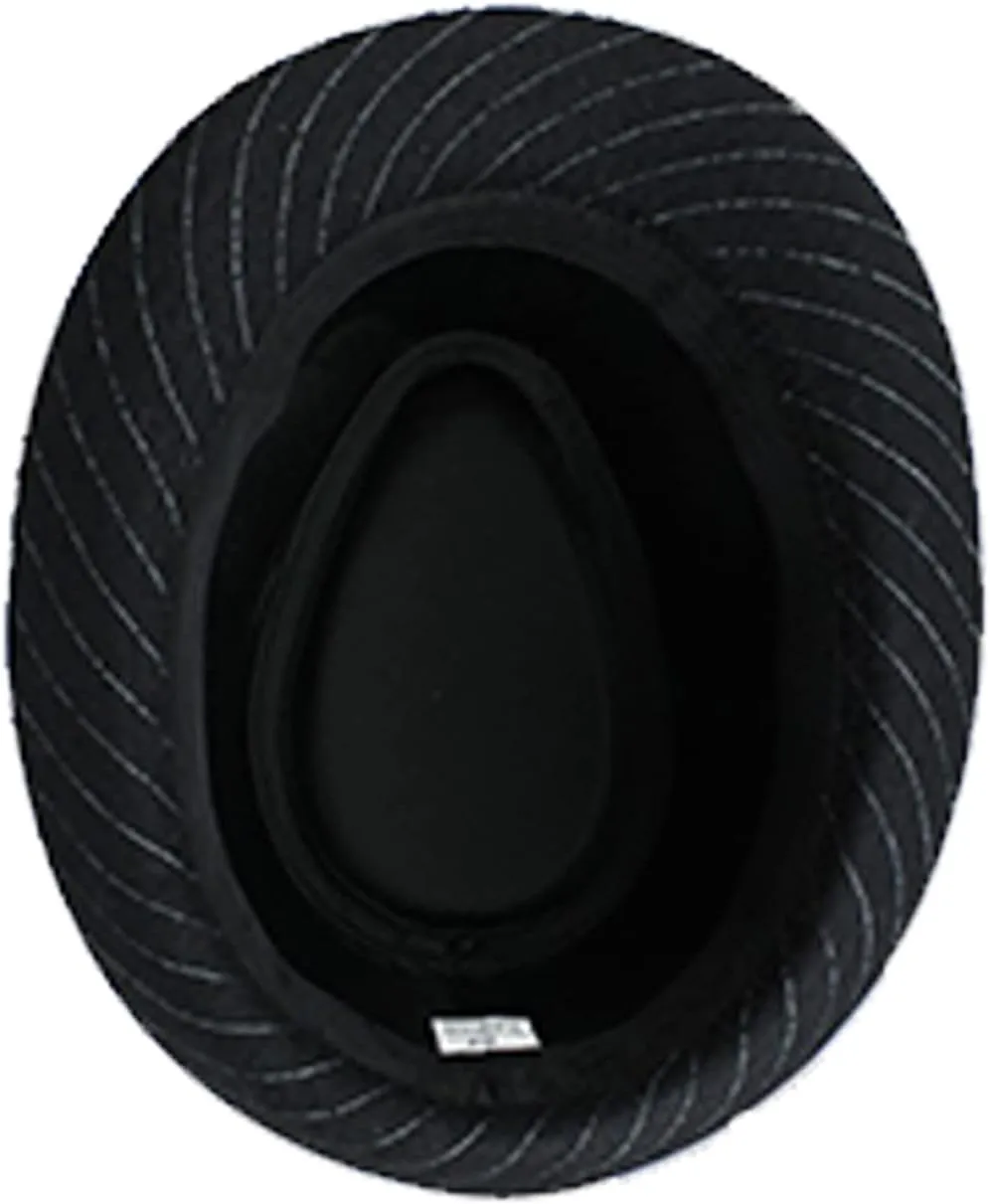 Unisex Classic Manhattan Structured Gangster Trilby Fedora Hat