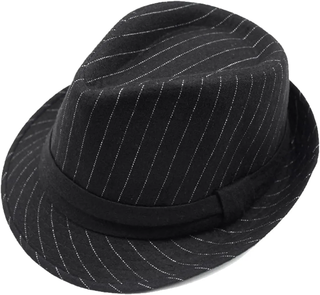 Unisex Classic Manhattan Structured Gangster Trilby Fedora Hat