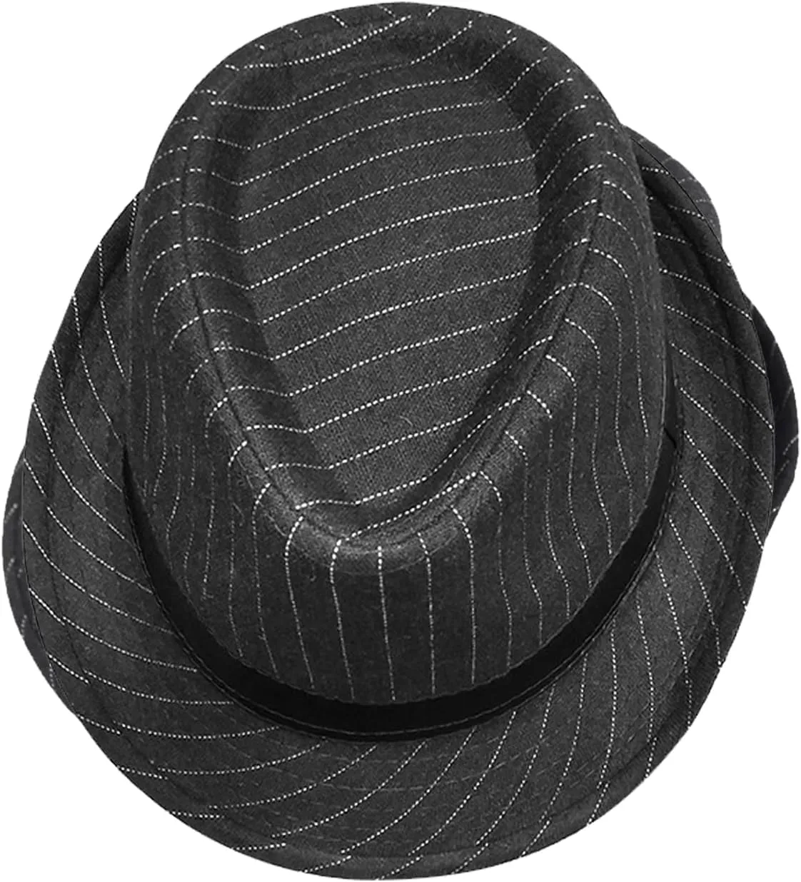 Unisex Classic Manhattan Structured Gangster Trilby Fedora Hat