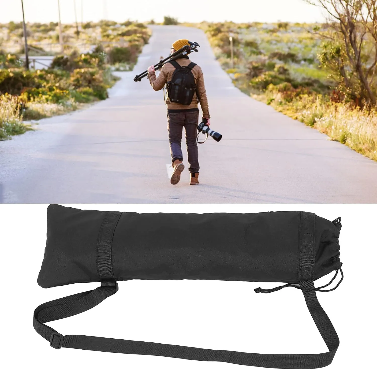 Universal Studio Light Stand Tripod Monopod Camera Case Carrying Bag with Shoulder Strap (S)