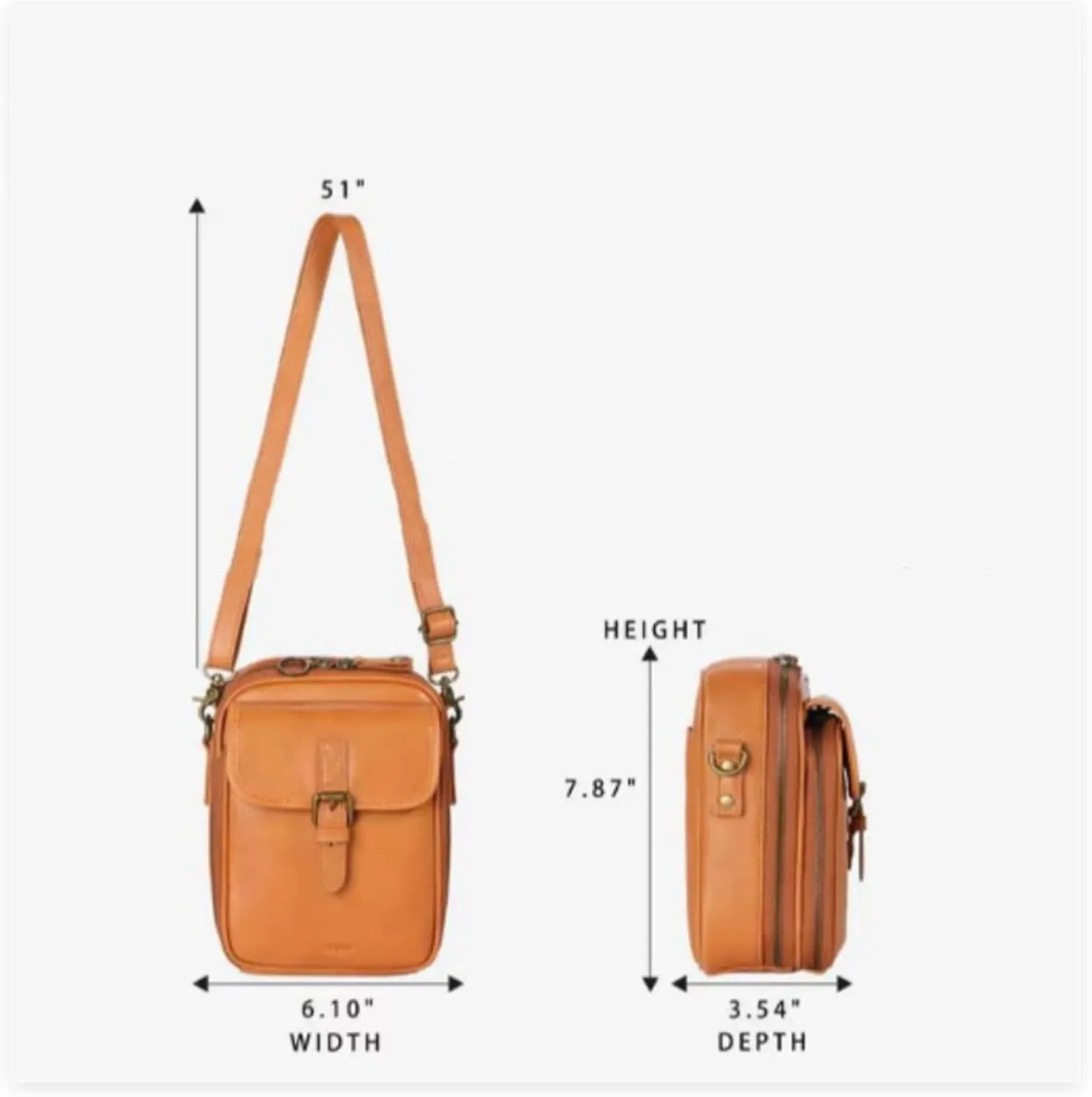 Urvashi Crossbody Leather Bag, Tojoyride Crossbody Leather Bag, Female Messenger Bag