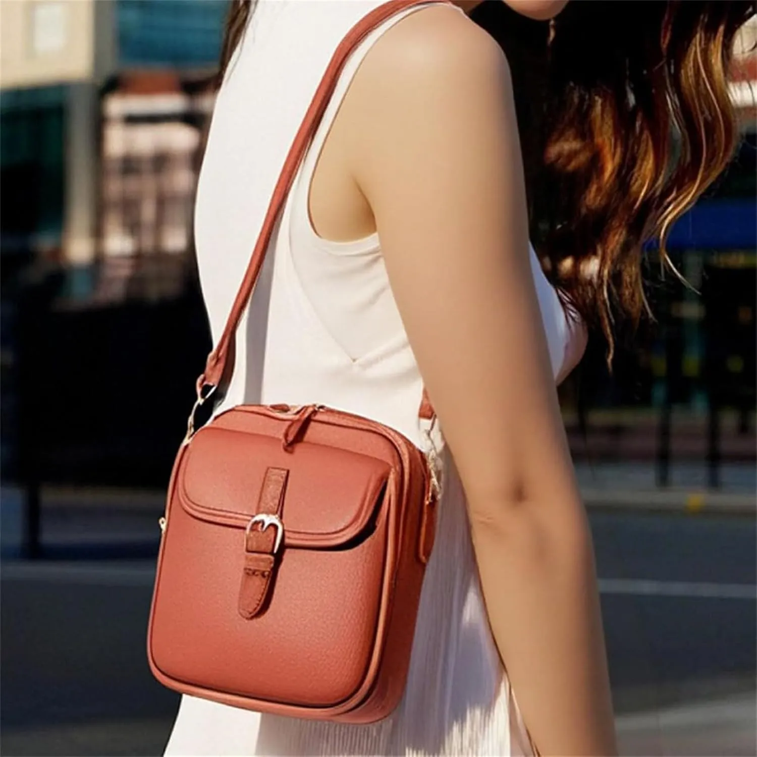 Urvashi Crossbody Leather Bag, Tojoyride Crossbody Leather Bag, Female Messenger Bag