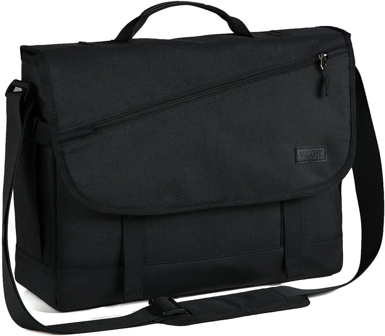 VASCHY Messenger Bag for Men, Fashion Laptop Satchel Crossbody Shoulder Side Bag for Men and Women for Work,Business