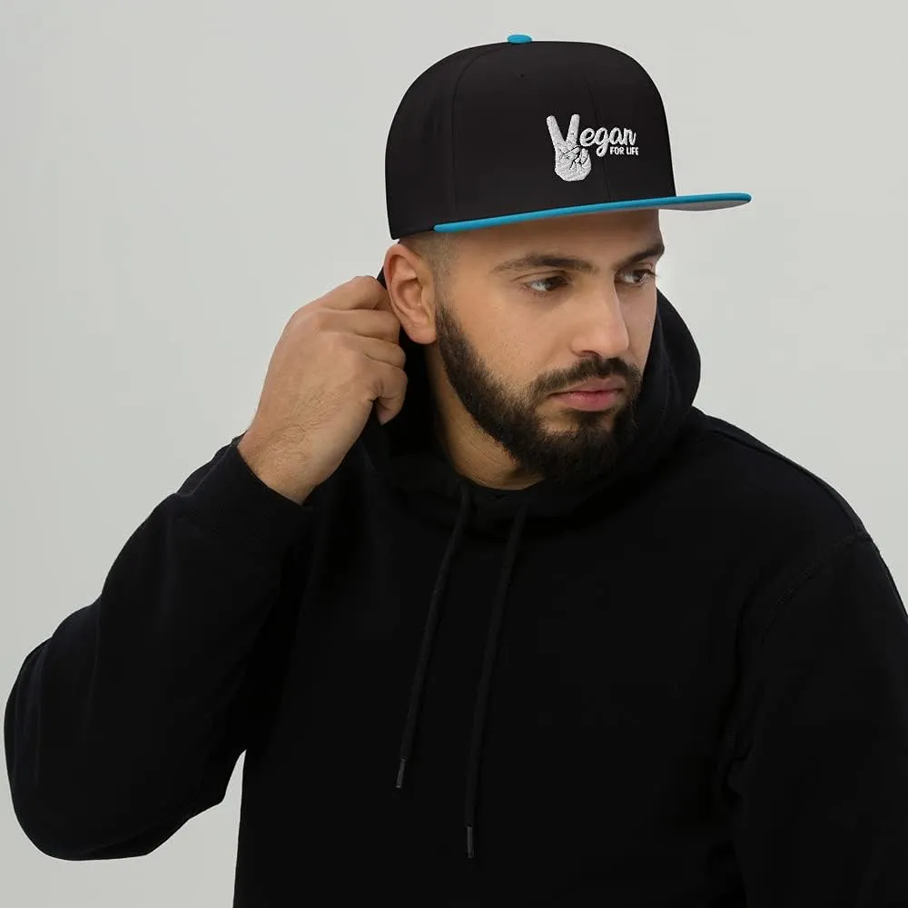 Vegan for Life Snapback Hat