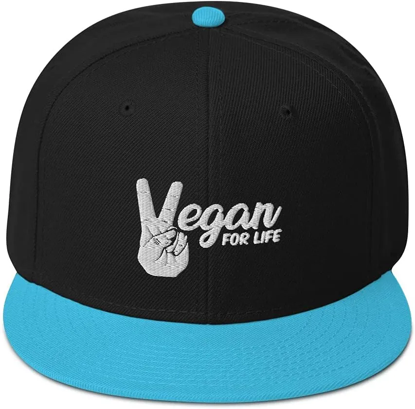Vegan for Life Snapback Hat