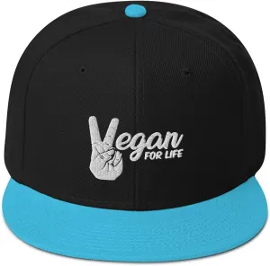 Vegan for Life Snapback Hat
