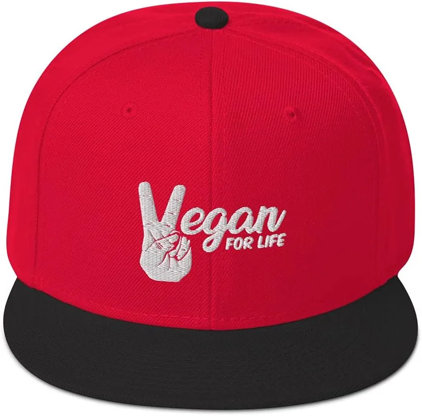 Vegan for Life Snapback Hat