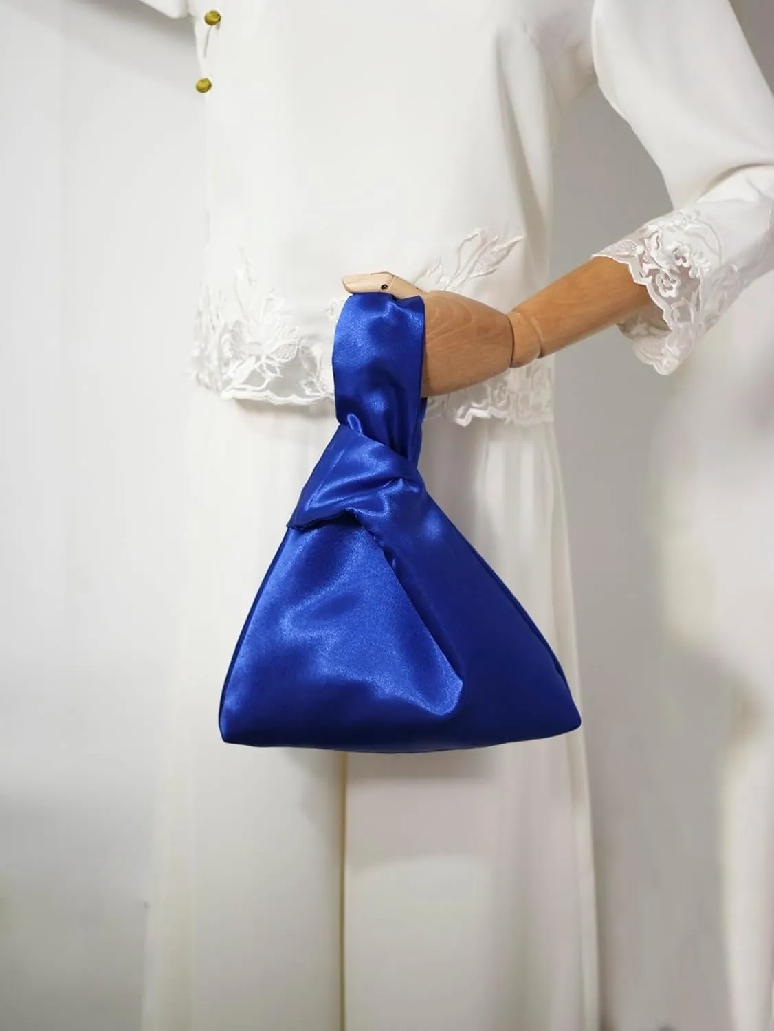 Verdusa Women's Satin Evening Bag Clutch Handbag Mini Purse Small Tote