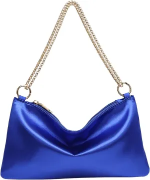 Verdusa Women's Satin Evening Handbag Shoulder Bag Purse