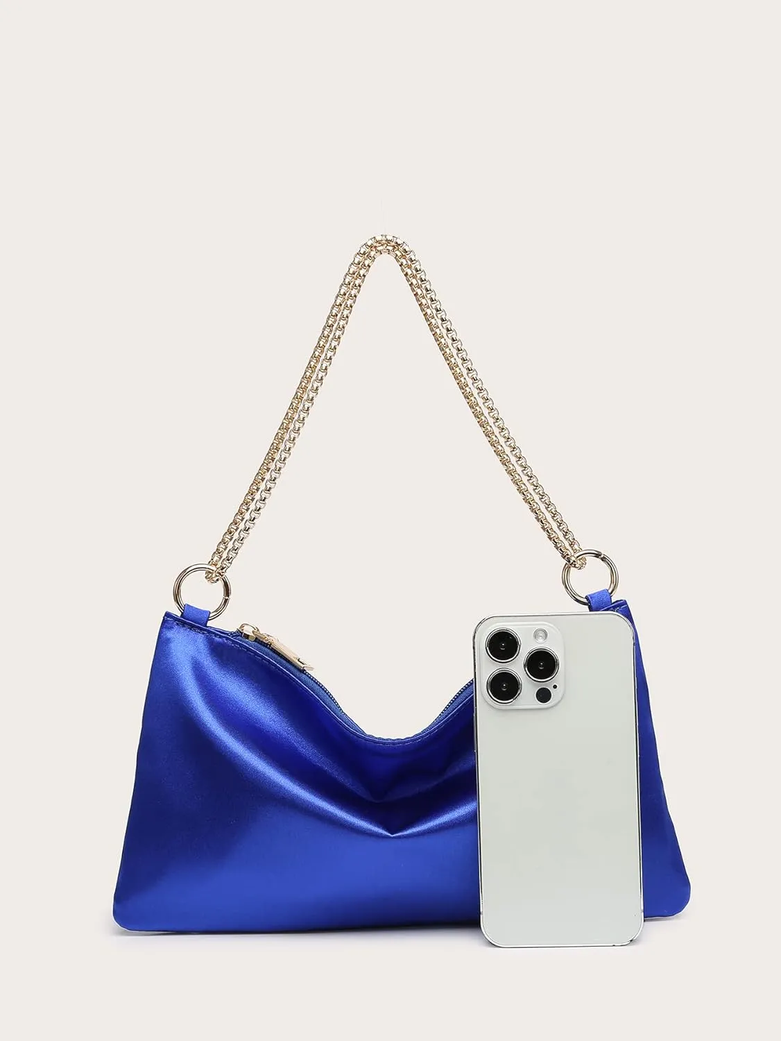 Verdusa Women's Satin Evening Handbag Shoulder Bag Purse