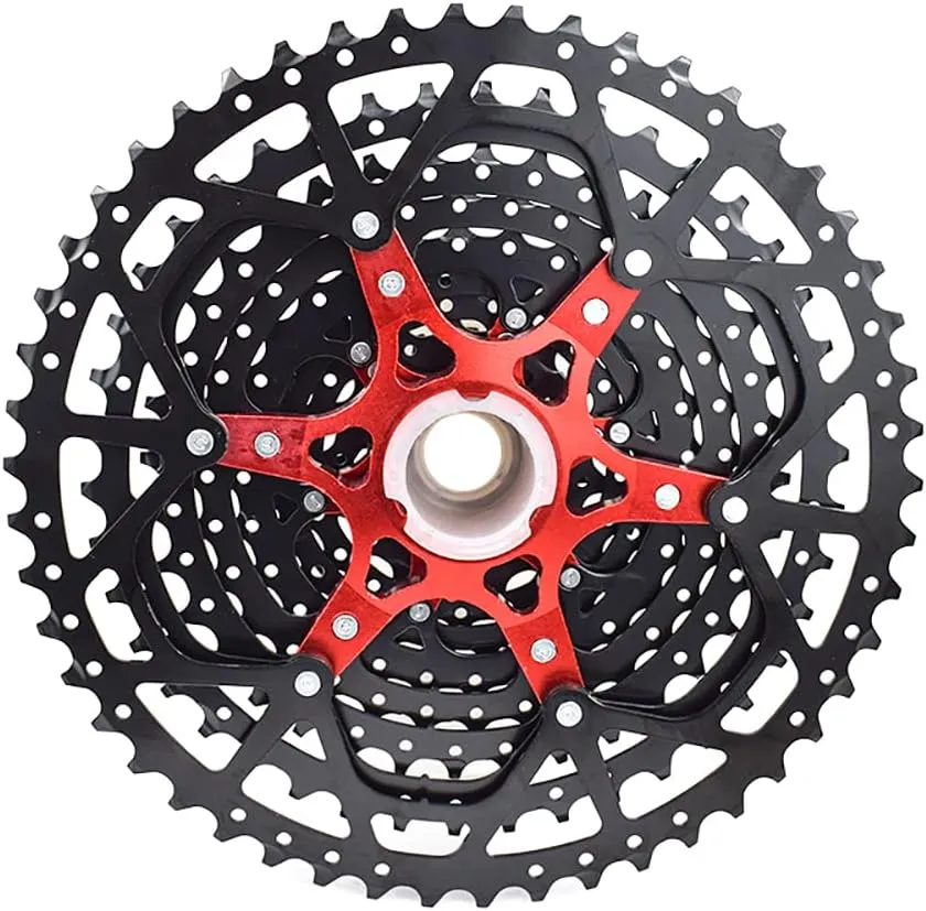 VG SPORTS 8/9/10/11/12 Speed Ultra-Light Bike Cassette for Mountain Bike 11-40T/11-42T/11-46T/11-50T/11-52T MTB Cassette Lightweight Aluminum Bracket Cassette