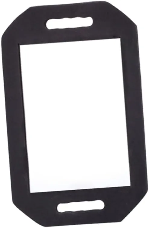 VICASKY Foam Edge Square Makeup Mirror Single-Sided Toilet Glass Frame Handheld for Home Salon