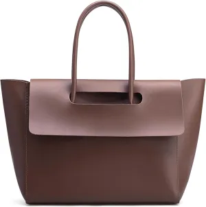 Vintage Commuter Tote Bag for Women – PU Leather Work Bag，Office Handbag, Stylish Tote for Daily Use