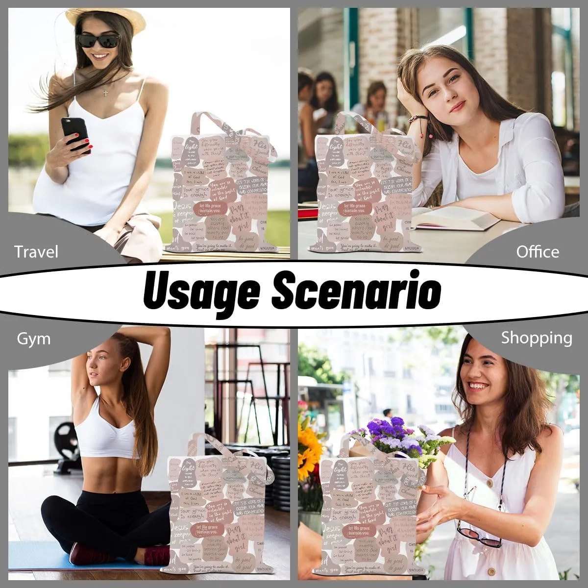 Vintage Flower Cat Butterfly Tote Bag Aesthetic Reusable Grocery Bags Friendship Gifts for Women Weekender Bag