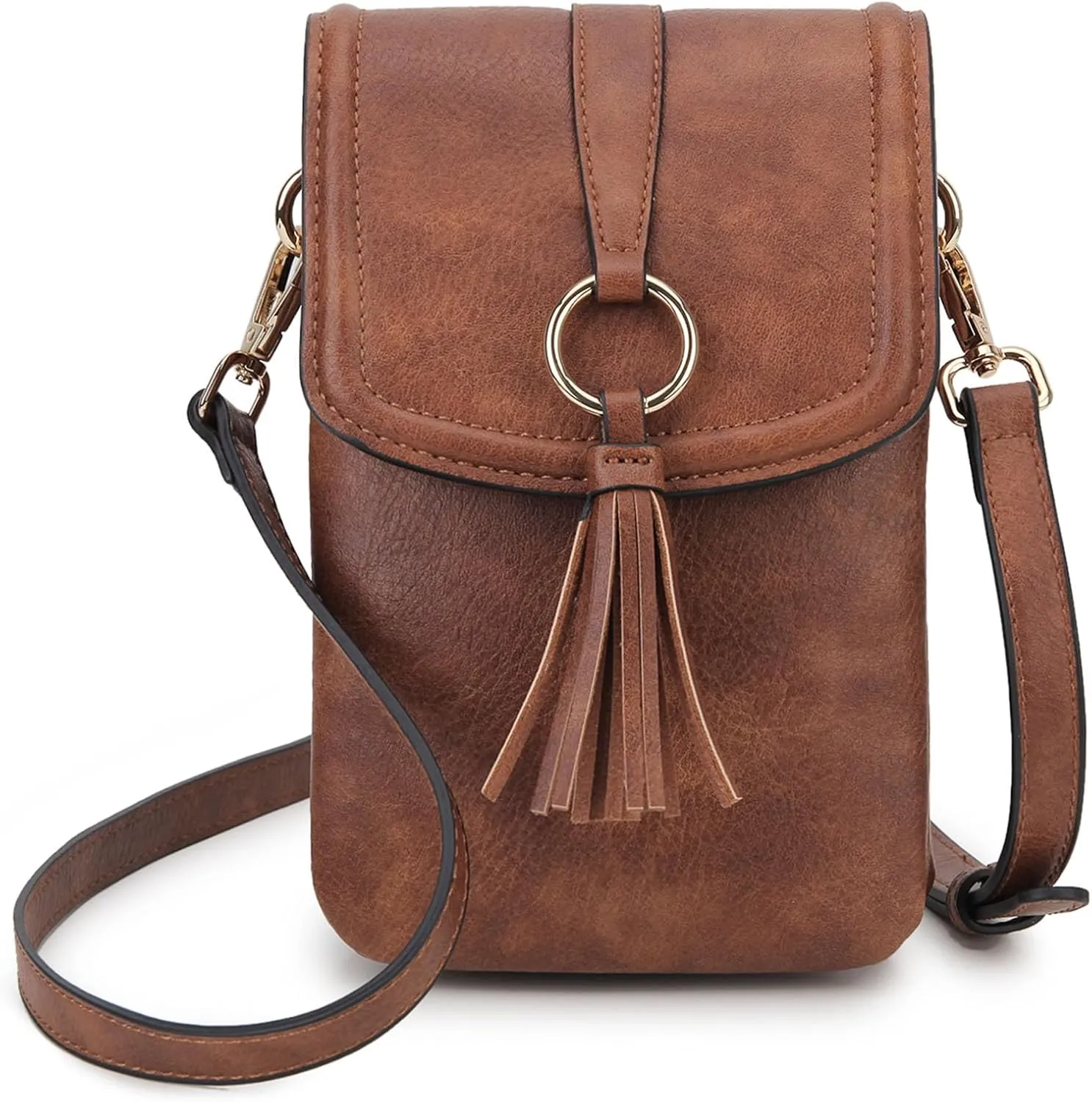 VX VONXURY Small Crossbody Bag for Women, PU Leather Cross Body Cell Phone Purse Shoulder Bag with Adjustable Strap