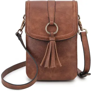 VX VONXURY Small Crossbody Bag for Women, PU Leather Cross Body Cell Phone Purse Shoulder Bag with Adjustable Strap