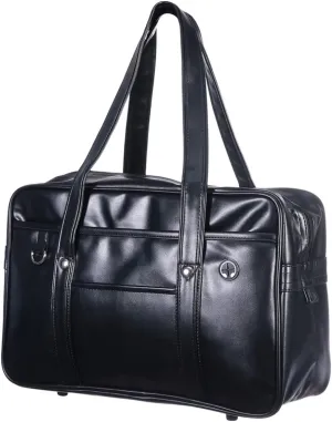 Waterproof Pu Shoulder Bag for Women Men Travel Tote Bag Japanese Uniform Commuter