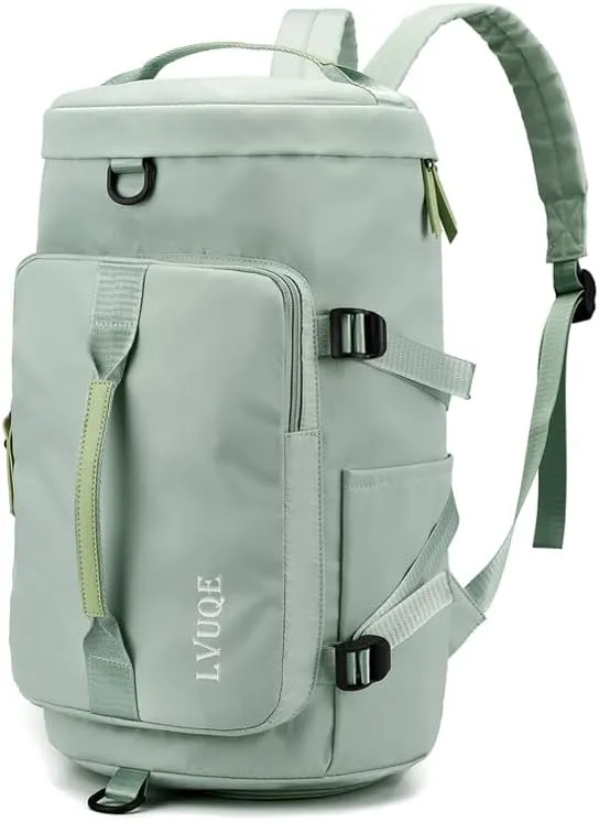 Waterproof Sports Backpack Lightweight Swim Gym Bag for Men & Women, Durable Travel Duffle with Shoulder Strap, Yoga Workout Beach Tote.Green