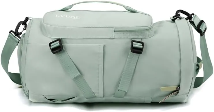 Waterproof Sports Backpack Lightweight Swim Gym Bag for Men & Women, Durable Travel Duffle with Shoulder Strap, Yoga Workout Beach Tote.Green