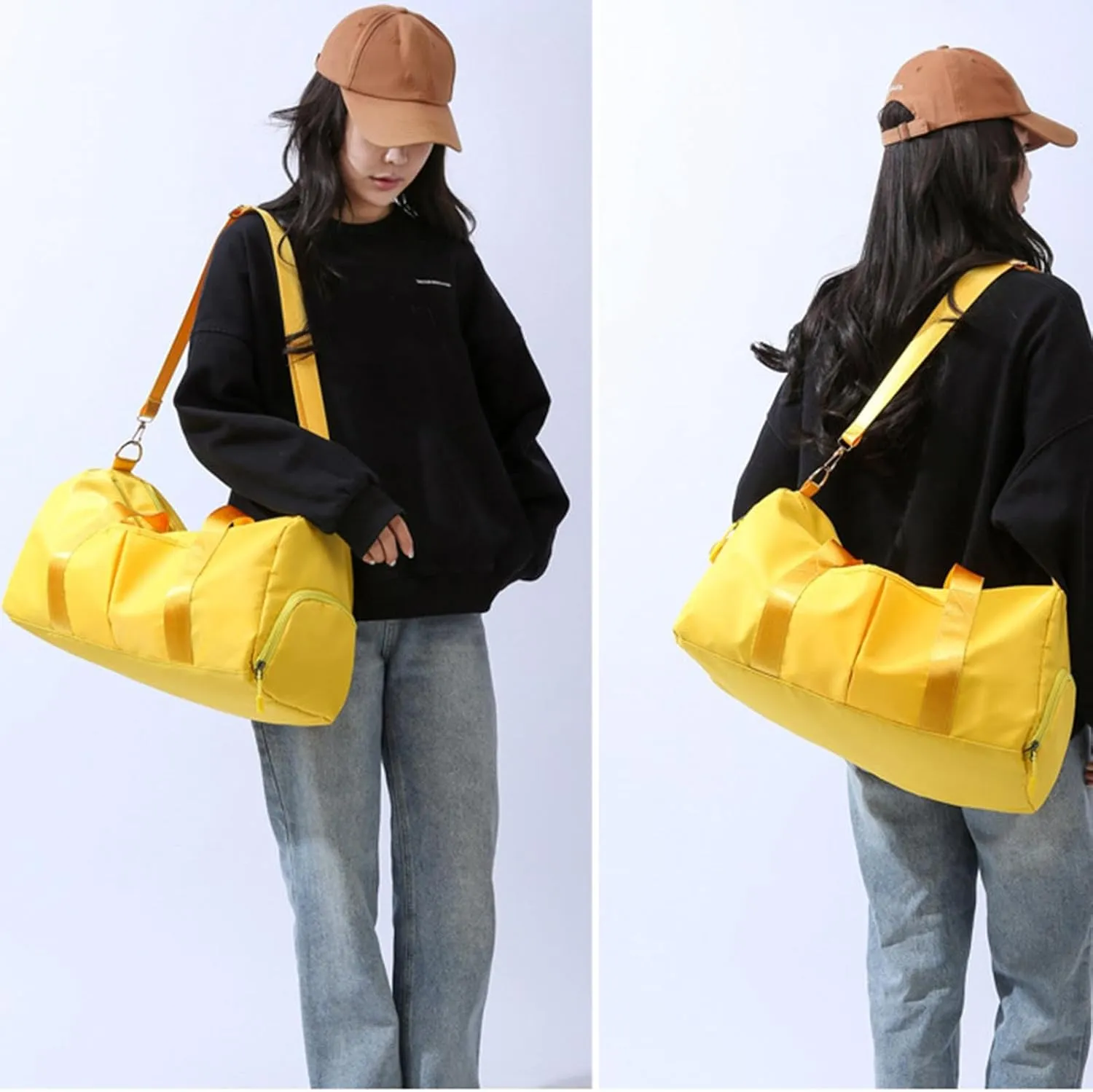 Waterproof Sports Bag - Oxford Cloth Gym Bags with Large Capacity - Multifunctional Fitness Bags, Wear-Resistant Shoulder Bag for Wet and Dry Use