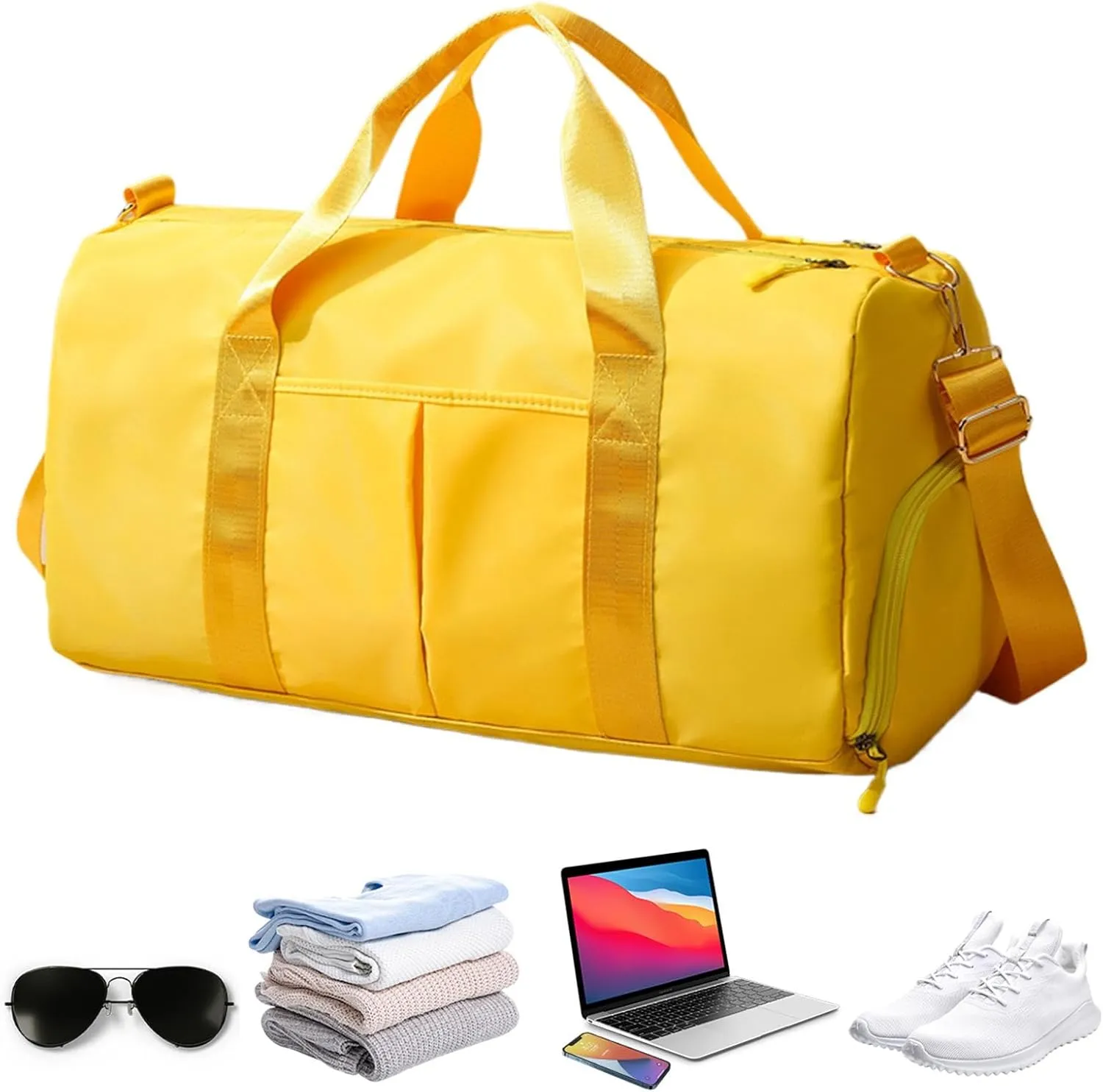 Waterproof Sports Bag - Oxford Cloth Gym Bags with Large Capacity - Multifunctional Fitness Bags, Wear-Resistant Shoulder Bag for Wet and Dry Use