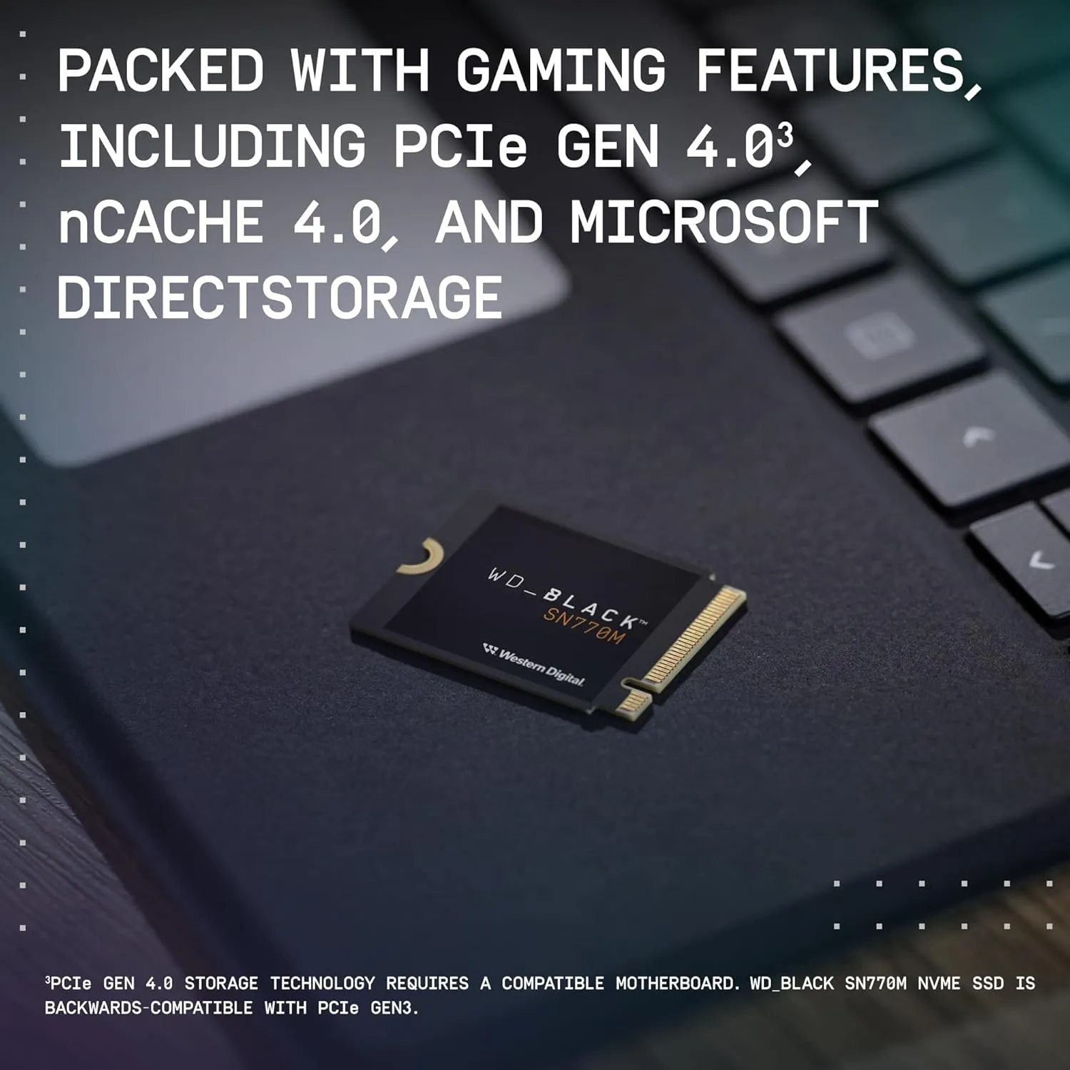 WD_BLACK 2TB SN770M M.2 2230 NVMe SSD for Handheld Gaming Devices, Speeds up to 5,150MB/s, TLC 3D NAND, Great for Steam Deck and Microsoft Surface - WDBDNH0020BBK-WRSN