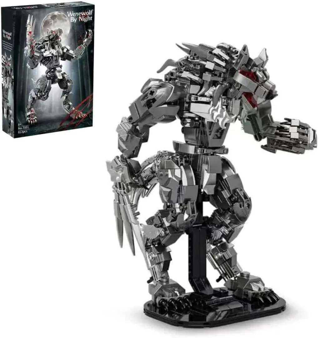 Werewolf of The Night Building Blocks Set, 813 PCS One Werewolf by Night Model Building Blocks kit, MOC One Night Werewolf Building Brick, Creative Toys Gifts for Adults and Kids