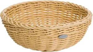 Westmark Multi-Purpose Basket, Suitable for Hospitality and Catering, Round, Diameter Approx. 23 cm, Height: Approx. 9 cm, Synthetic Fibre, Saleen Edition, Light Beige, 02010330101