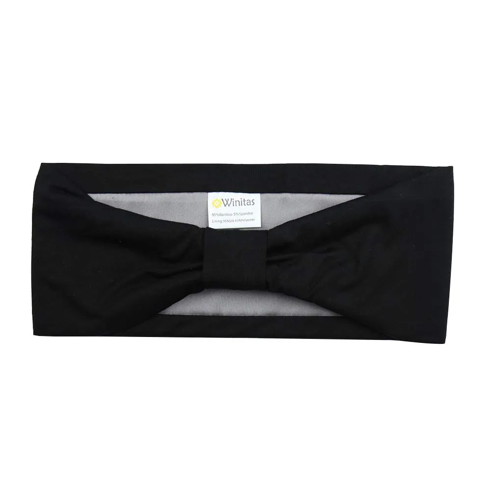 Winitas Satin Headbands for Running No Sweat Fashionable Accessory Washing Face