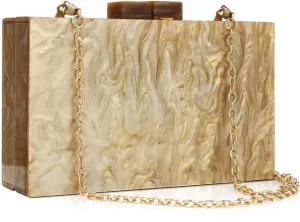 Women Evening Clutch Bags Acrylic Box Envelope Purse Handbags Lady Party Wedding Banquet Bag Shoulder Bag