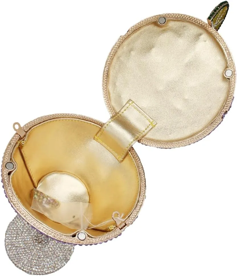 Women Goblet Rhinestone Evening Bag Cocktail Cup Diamond Clutch Funny Crystal Prom Handbag Wedding Purse for Party