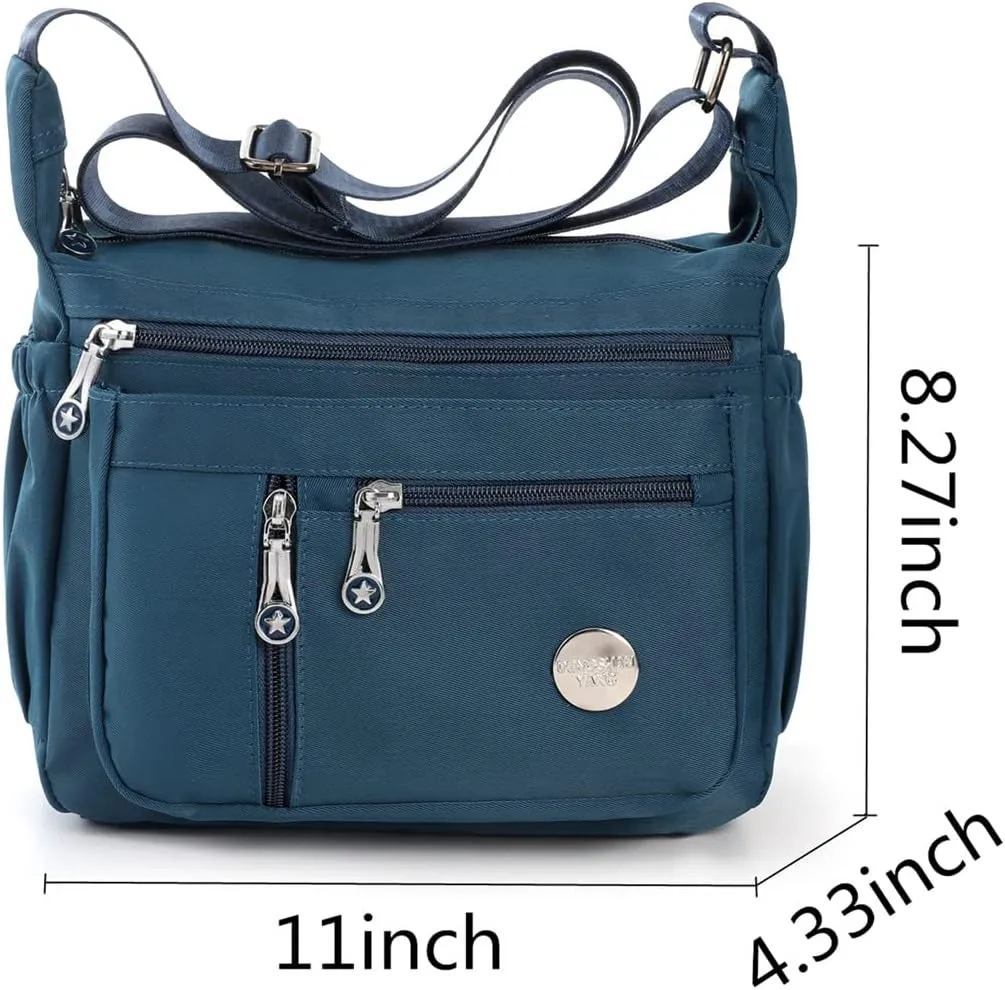 Women Shoulder Handbag Multi Pocket Bag Ladies Crossbody Purse Messenger Bag Top Tote Satchel