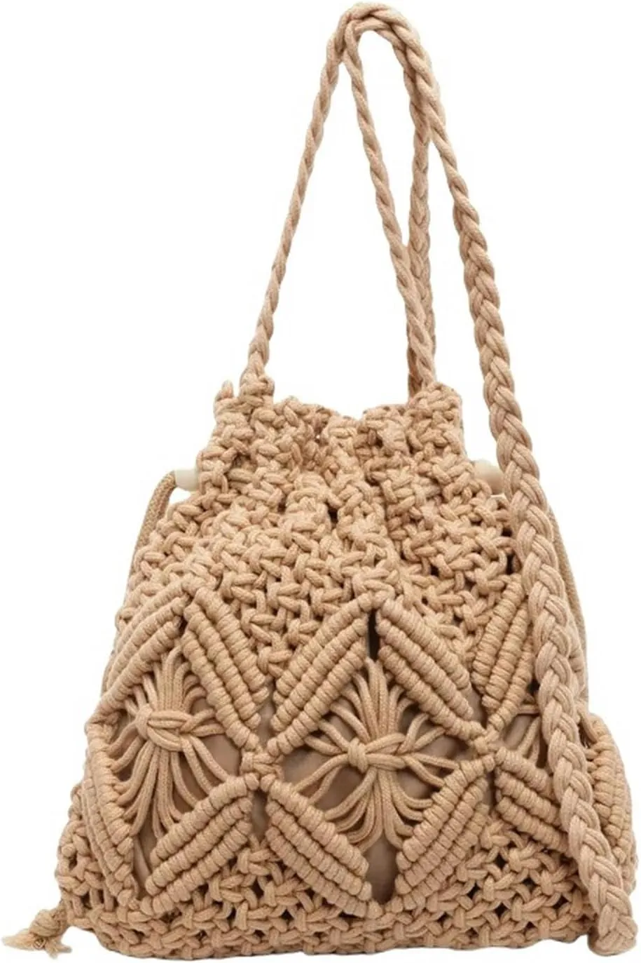 Women Straw Woven Crossbody Bag Hollow Out Tote Purse Summer Beach Messenger Bag For Travel Vacation