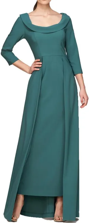 Womens Arwen Pleated Evening Dress
