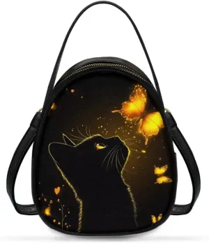 Womens Crossbody Bag Small Double Layer Purses for Women Shoulder Bag Trendy with Zipper Closure