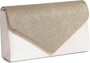 Women's Evening Bag Party Clutches Wedding Purses Cocktail Prom Handbags Satin and flash stitching Glittering