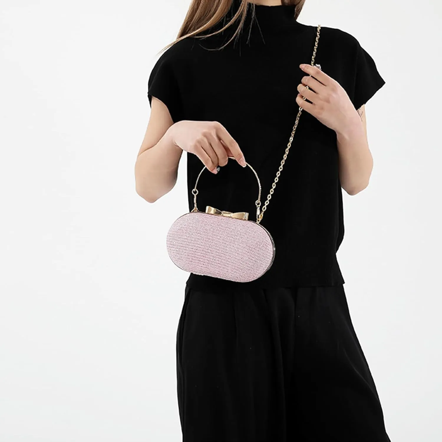 Women's Evening Handbag, Elegant Bling Crossbody Bag, Clutch Purses for Women Evening, Wedding, Prom, Cocktail Party