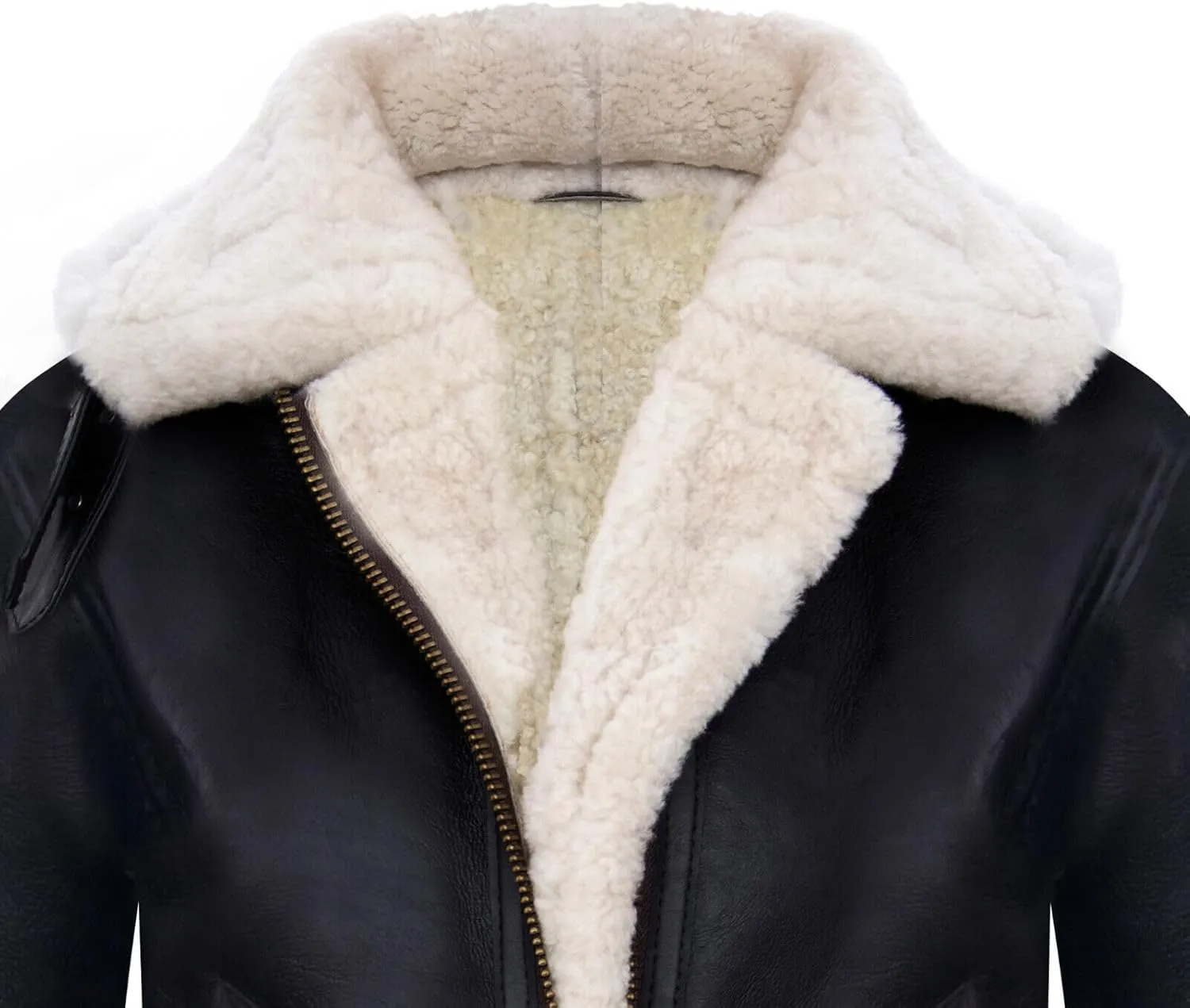 Womens Hooded Sheepskin Jacket B3 Flying Leather RAF Aviator Pilot