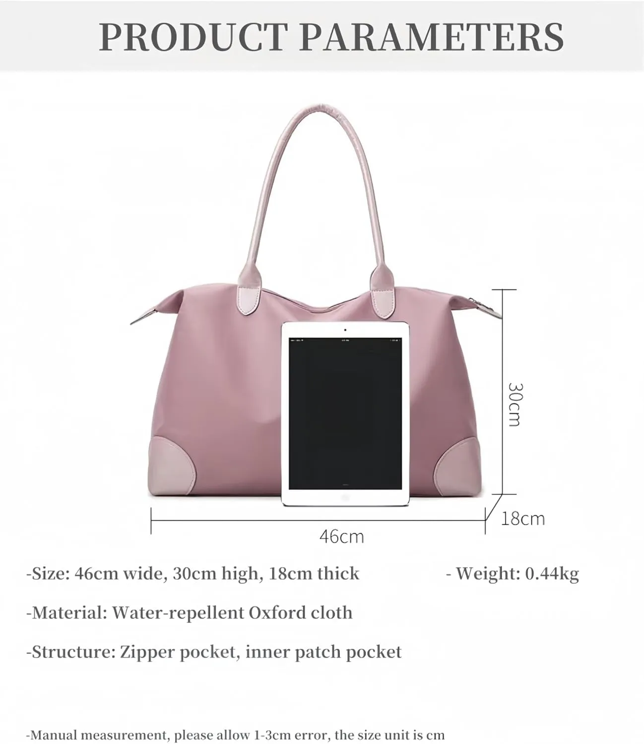 Women's Large Capacity Tote Bag - Commuter Travel Bag, Women's Fitness, Swimming, Duffel bag, Mommy bag,Handbag