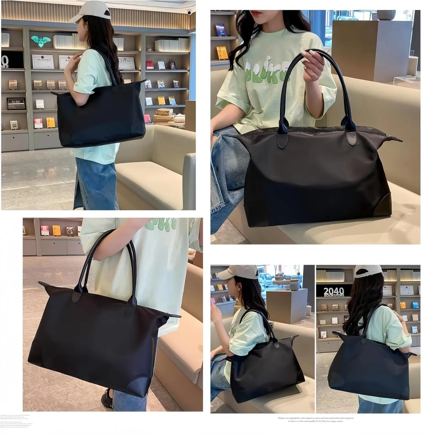 Women's Large Capacity Tote Bag - Commuter Travel Bag, Women's Fitness, Swimming, Duffel bag, Mommy bag,Handbag