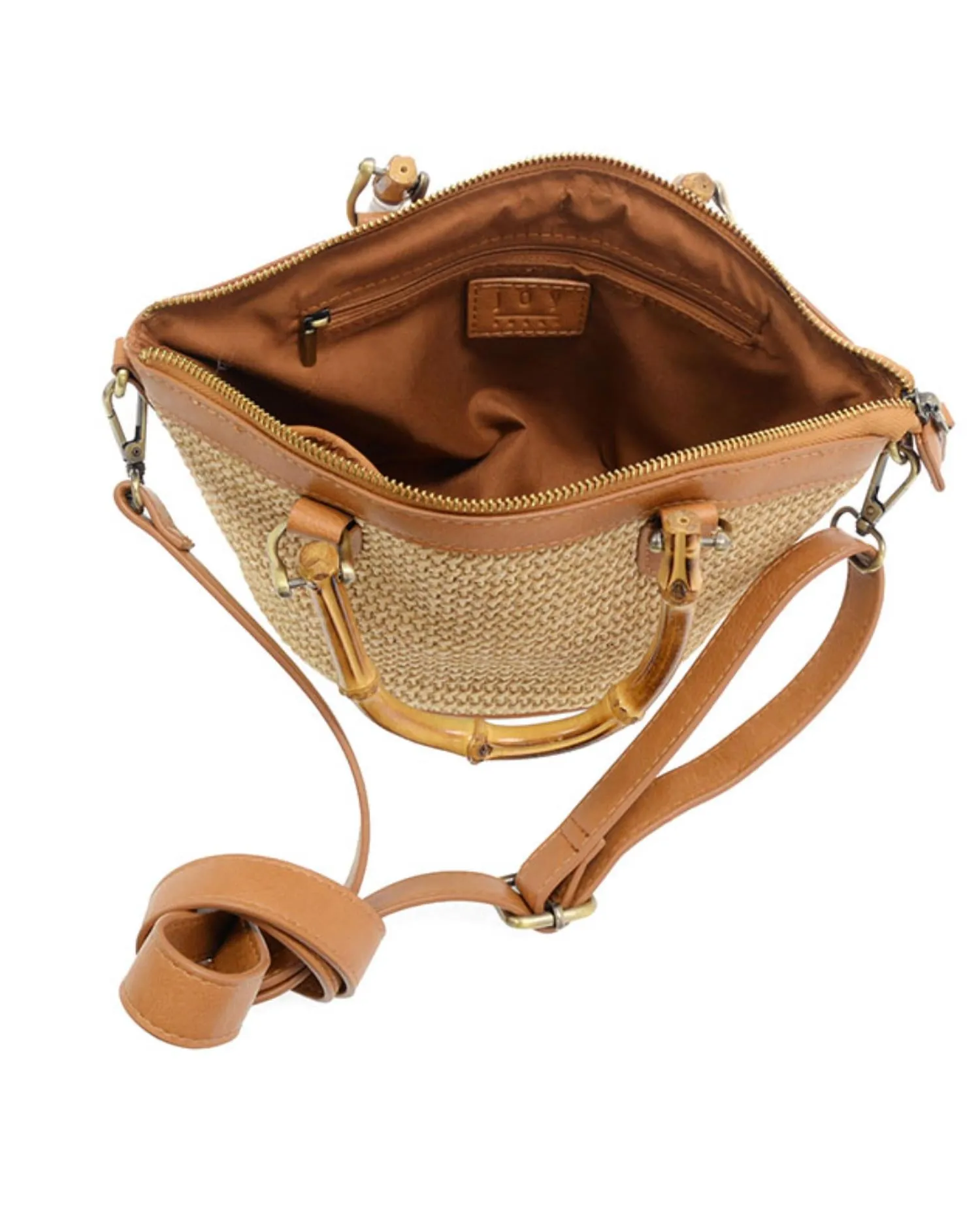Women's Millie Basket Crossbody Bag In Natural Straw
